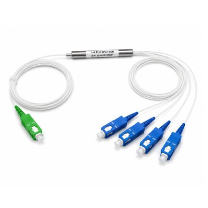 1x4 PLC Splitter with SC/APC and SC/PC Connector