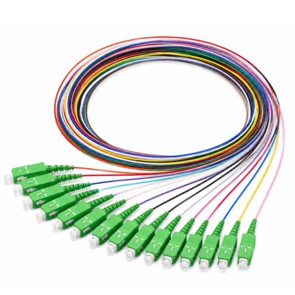 12 Color SC/APC & SC/PC Single Mode Fiber Pigtail 0.9mm (1.5 Meter)